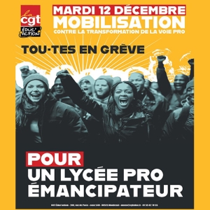 12 décembre TOUTES et TOUS EN GREVE :  L’intersyndicale exige le retrait du projet de réforme Grandjean contre les LP