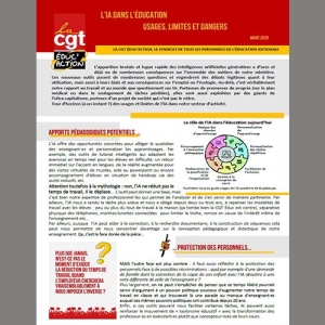 L’IA DANS L’éDUCATION  -  Usages, limites et dangers