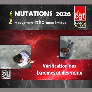 Mouvement intra - Consultation de vos barèmes/voeux 