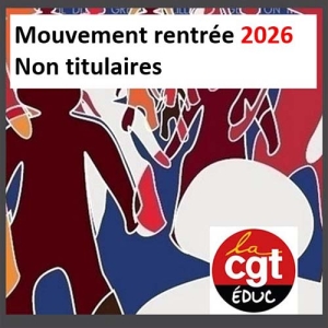 Mouvement rentrée 2026 des non-titulaires