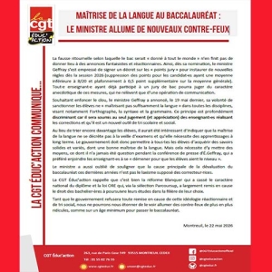 Maîtrise de la langue au baccalauréat : le ministre allume de nouveaux contre-feux
