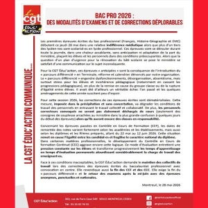 Bac pro 2026 : Des modalités d’examens et de corrections déplorables 