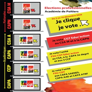 Elections professionnelles 2026 du 3 au 10 décembre 2026